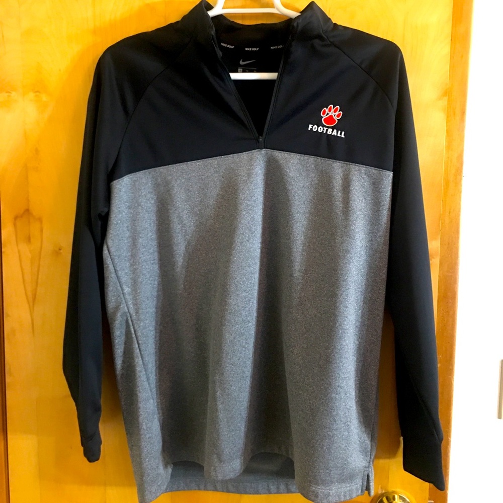 Nike Clemson football black grey quarter zip pullover jacket Nike golf size xl